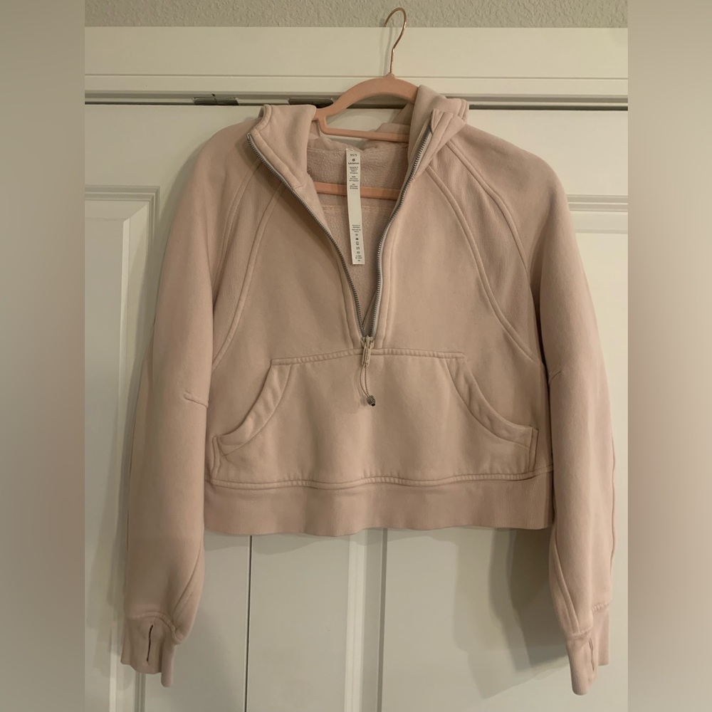 Lululemon cropped scuba half zip